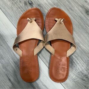 Mad Love Women's Brown and Tan Sandals